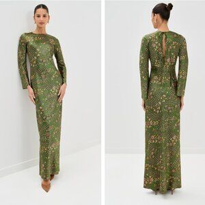 VERONICA BEARD Gemma floral-print silk-blend satin maxi dress